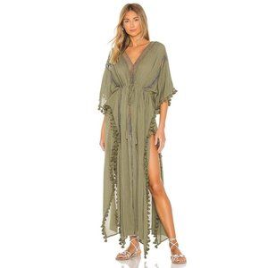 Michael Stars Olive Green Maxi Kaftan Dress